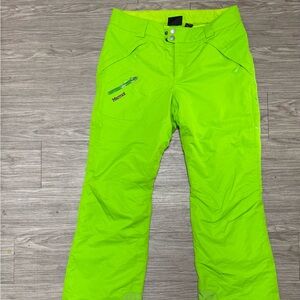 Marmot Neon Green Snow Pants size M